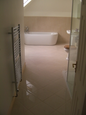 Bathroom tiling project 11