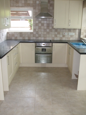 Kitchen tiling project 8